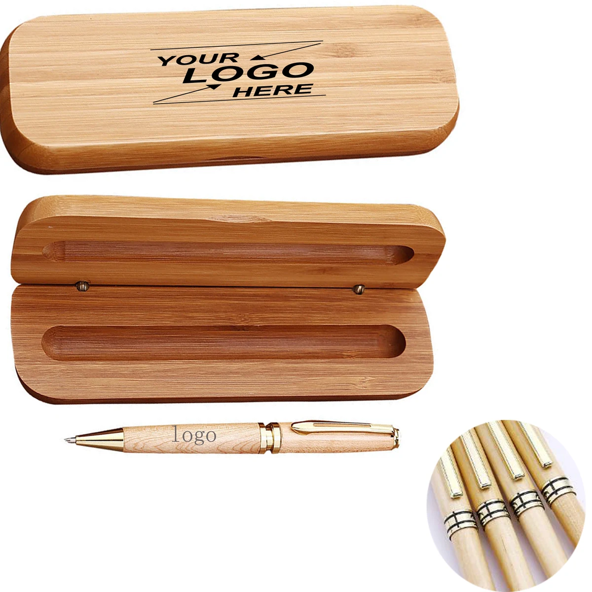 Eco-Friendly Bamboo Pen Set for School Supplies 1