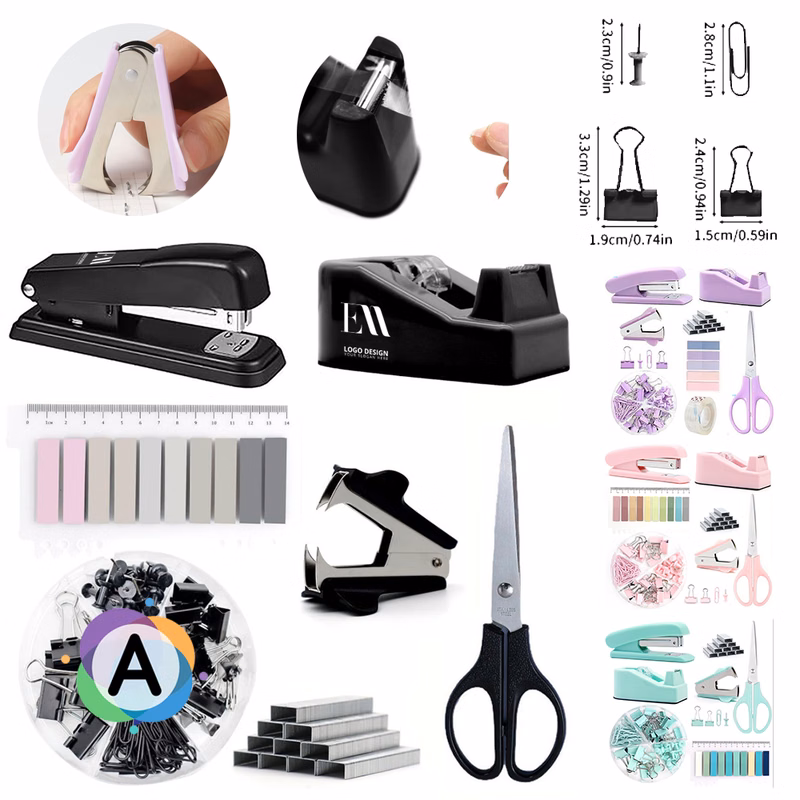 Multi-Color Office Supply Kit