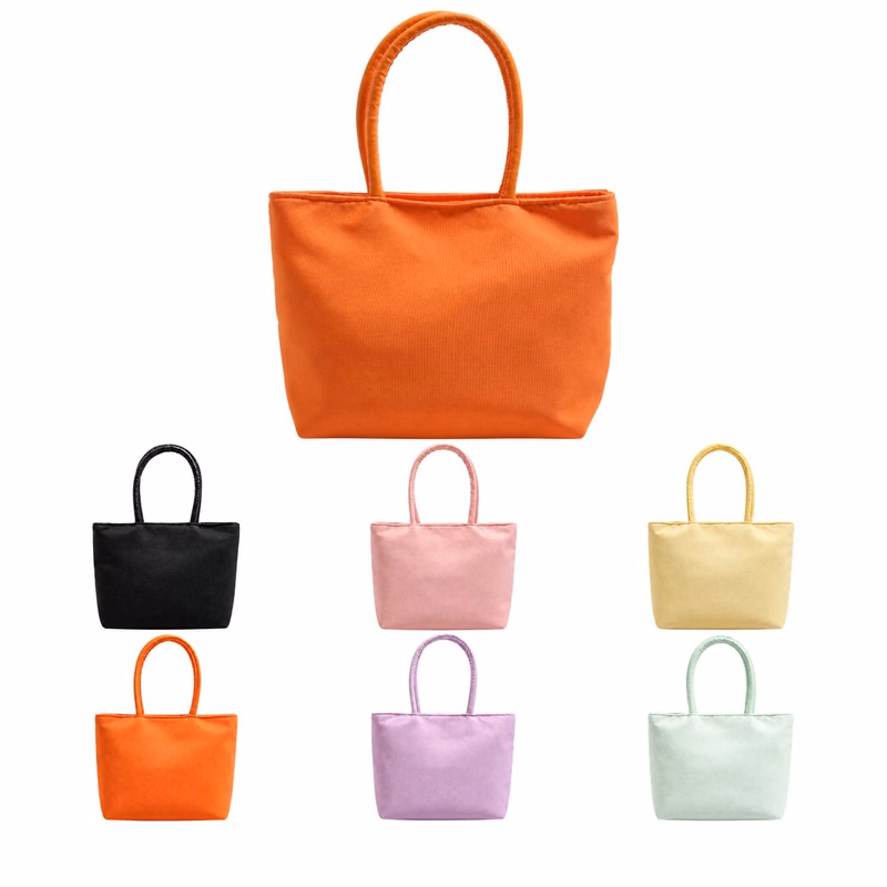 Bright Solid-Color Everyday Hand-Carry Bag