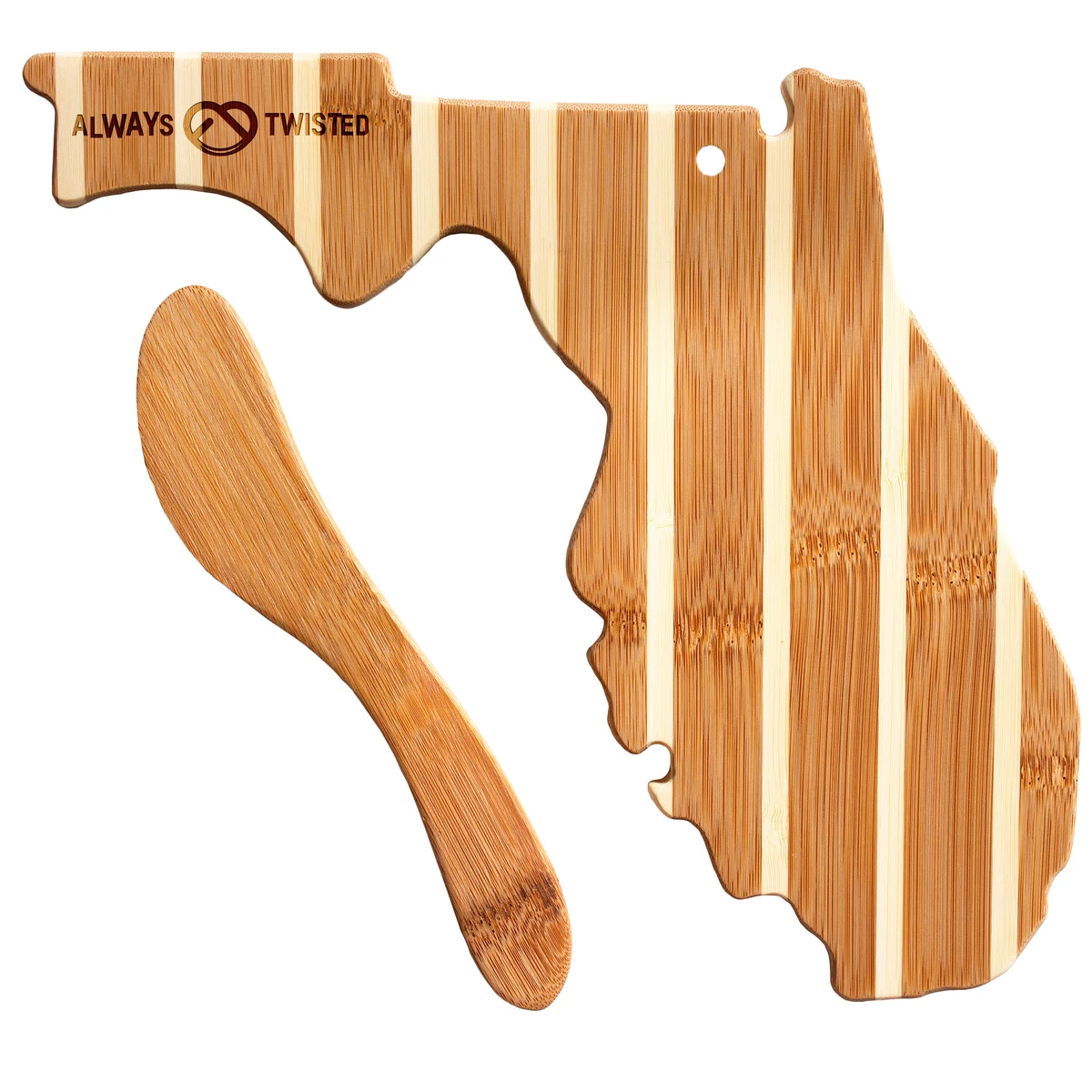 Florida Charcuterie Board with Spreader Knife Gift Set 1