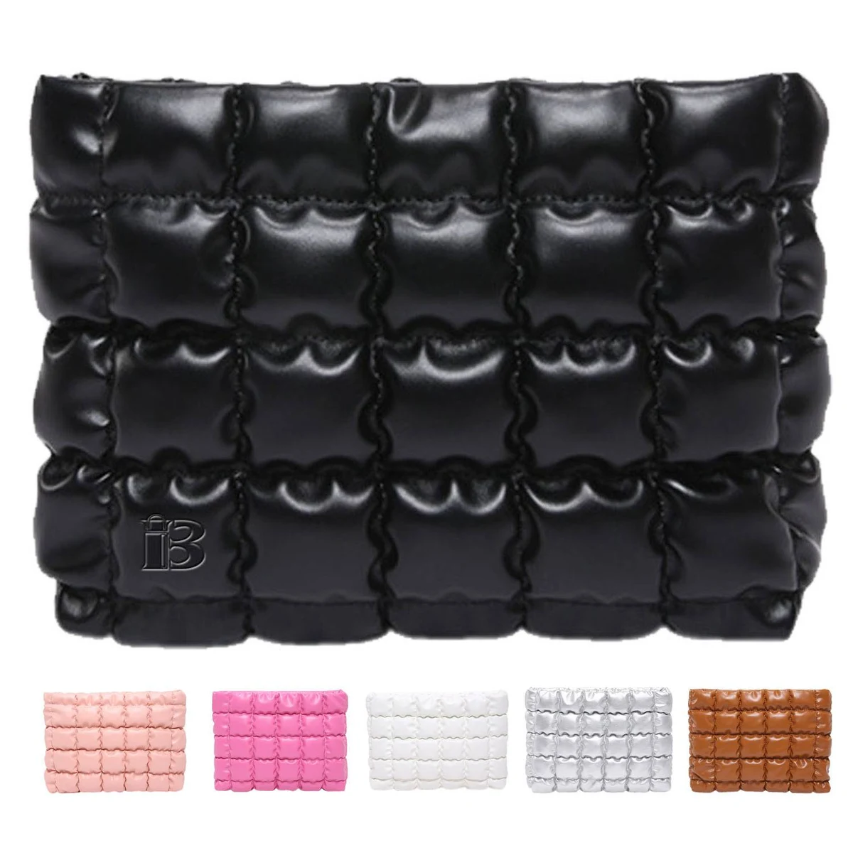 Portable Large Capacity PU Leather Cosmetic Bag 1