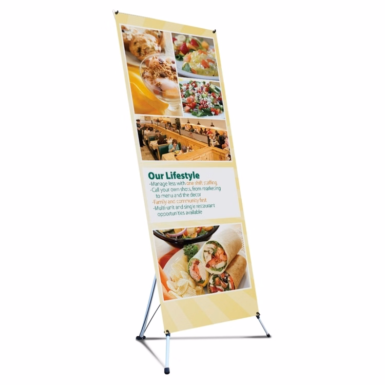 X-Banner Replacement Graphic, 22.75"W x 65.25"H Fabric for 22.75"W x 66.5"H