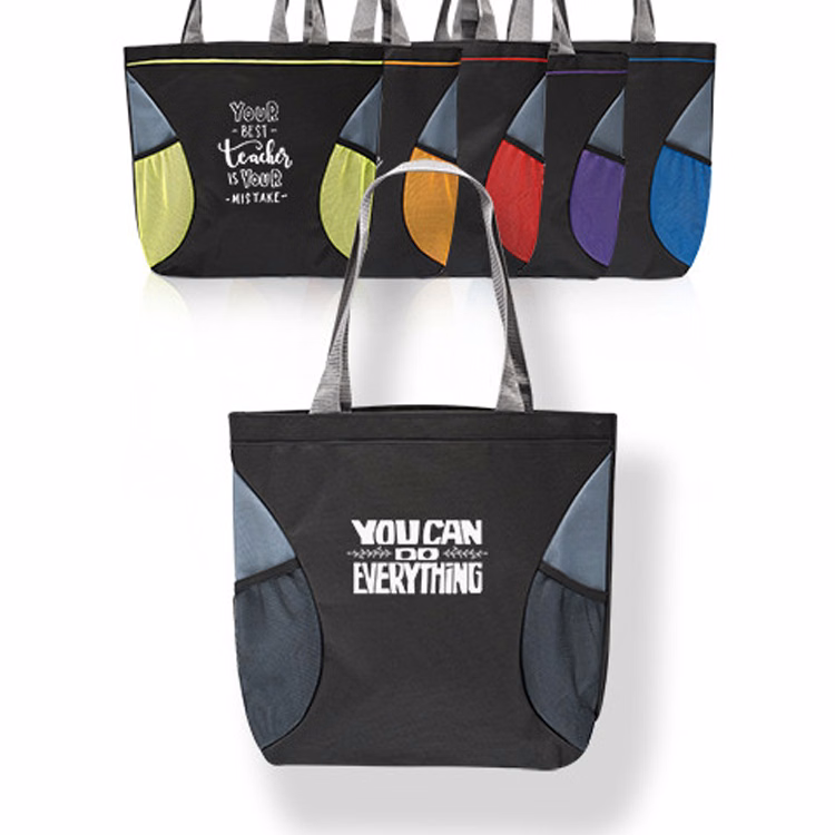 Shoulder Tote Bag with Mesh Pocket