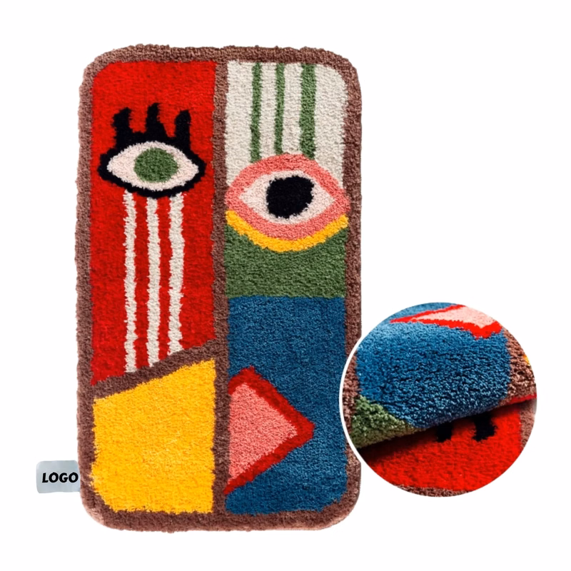 Bathroom Non Slip Flocked Mat Absorbent