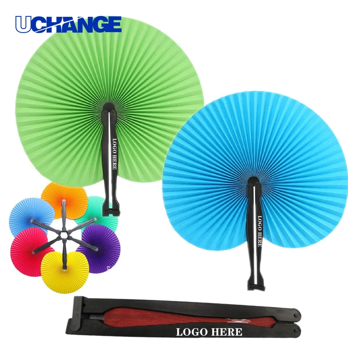 Colorful Folding Hand Fan 1