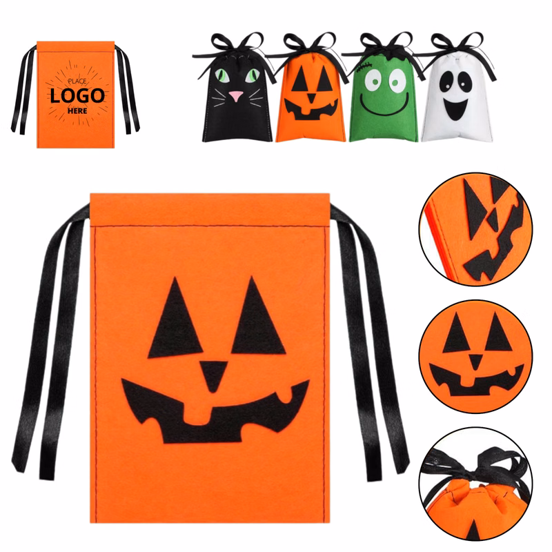 Drawstring Halloween Gift Bag