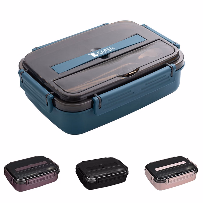 Leak-Proof Four Compartments Storage Lunch Box
