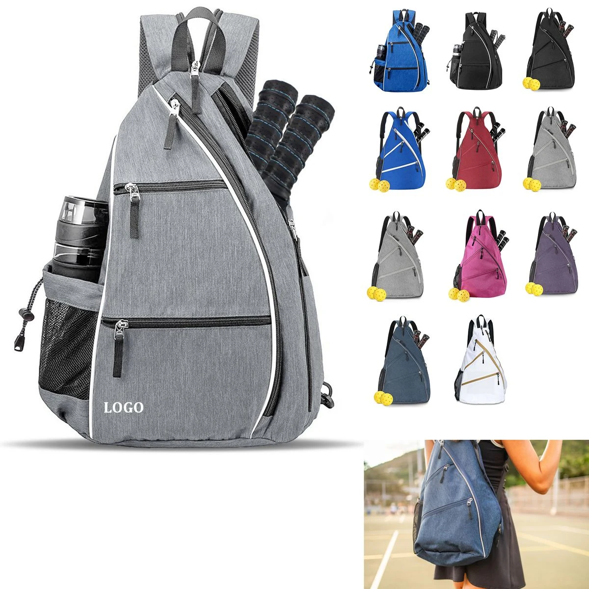 Reversible Sling Pickleball Bag 1