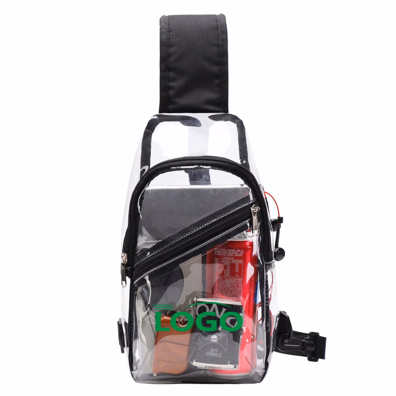 Transparent Crossbody Sling Bag with Pocket