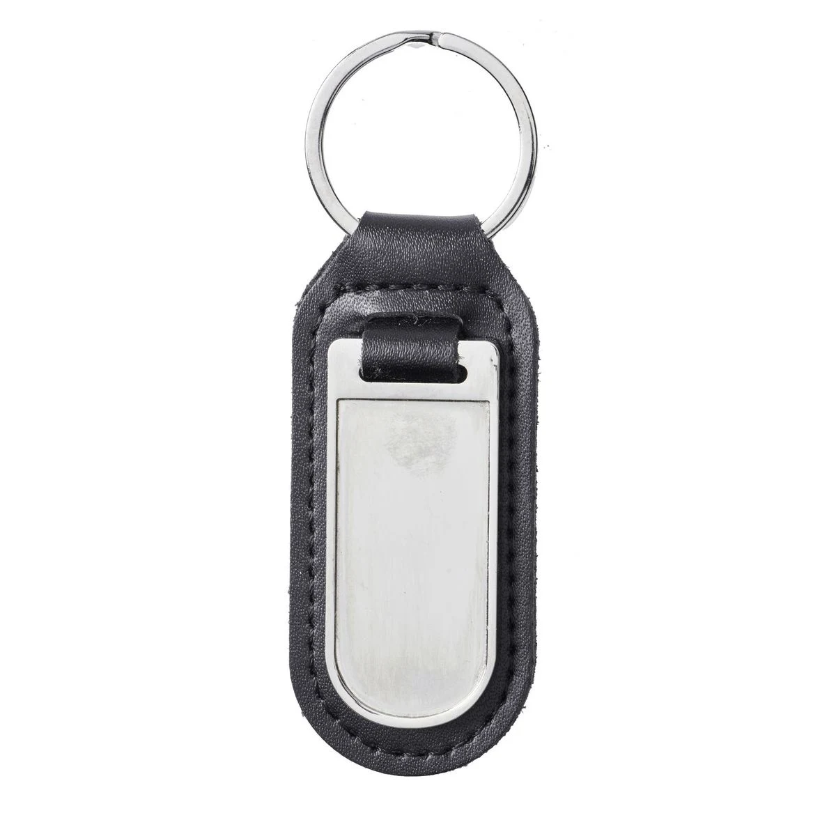 Leather & Metal Key Fob 1