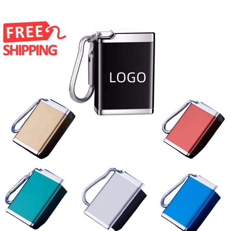 Aluminum Keychain Ashtray with Lid