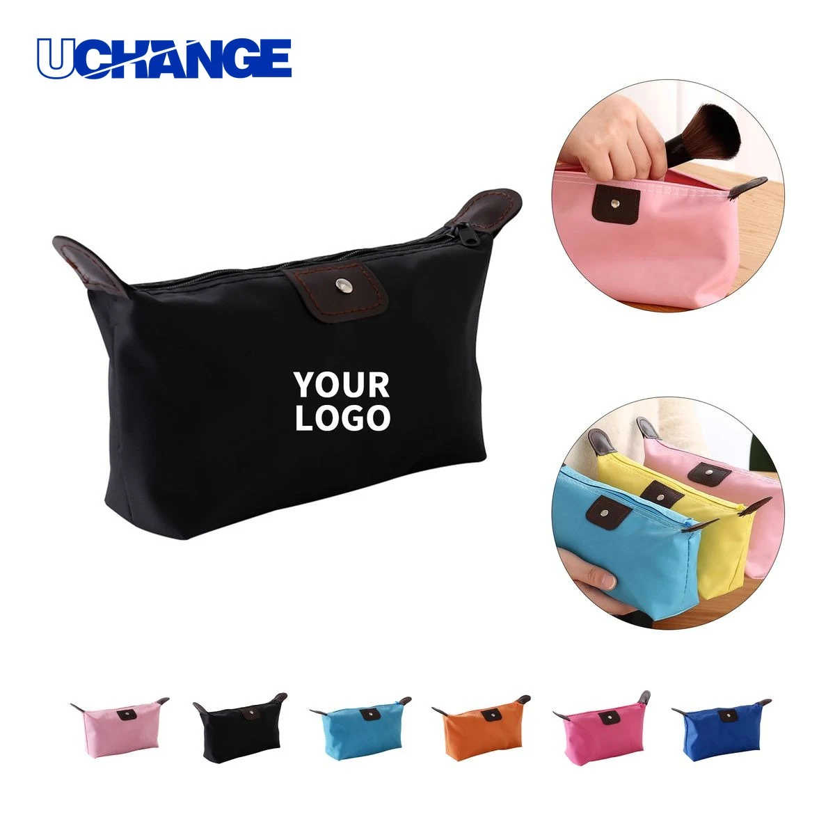 Polyester Travel Cosmetic Pouch Organizer 10.7 x 2.8 x 4.8 Inches 1