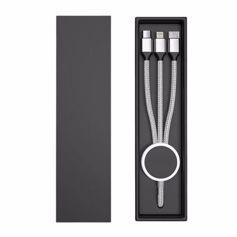 ChargeRing 3-in-1 Braided Keyring Cable