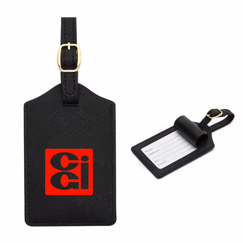 Custom Embroidered Leatherette Luggage Tags