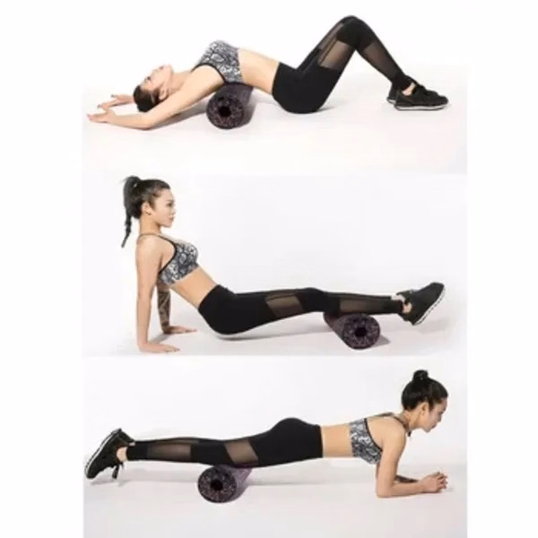 Black 30 x 15CM EPP Pilates Foam Roller