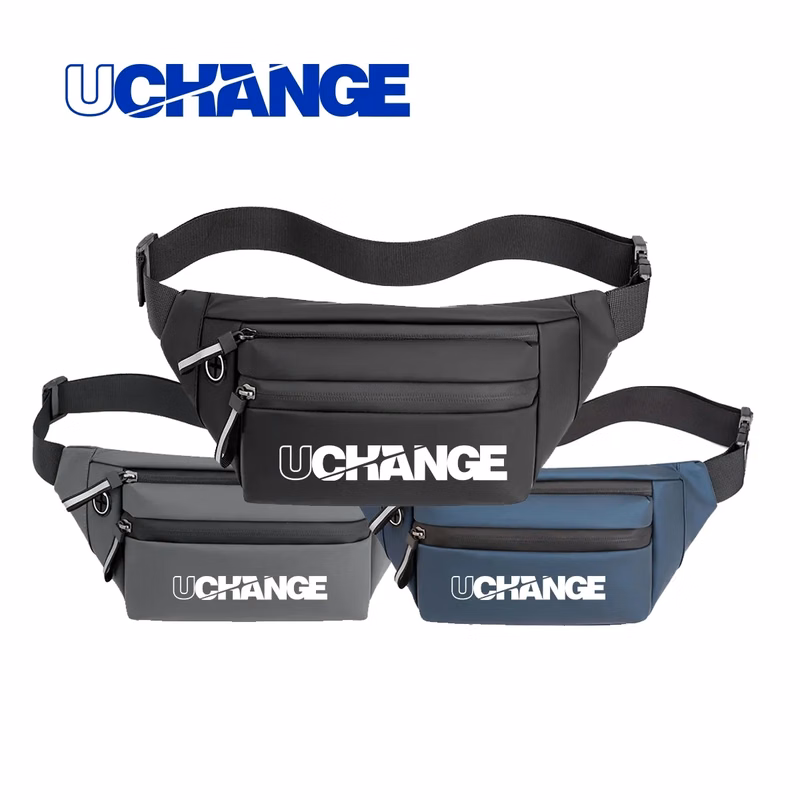 Zippered Crossbody Waist Pack With Multiple Pockets