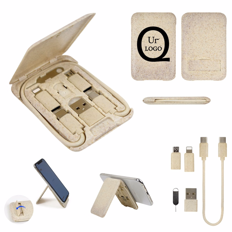 Multi-Type Charging Cable W/Adaptors Kit Case