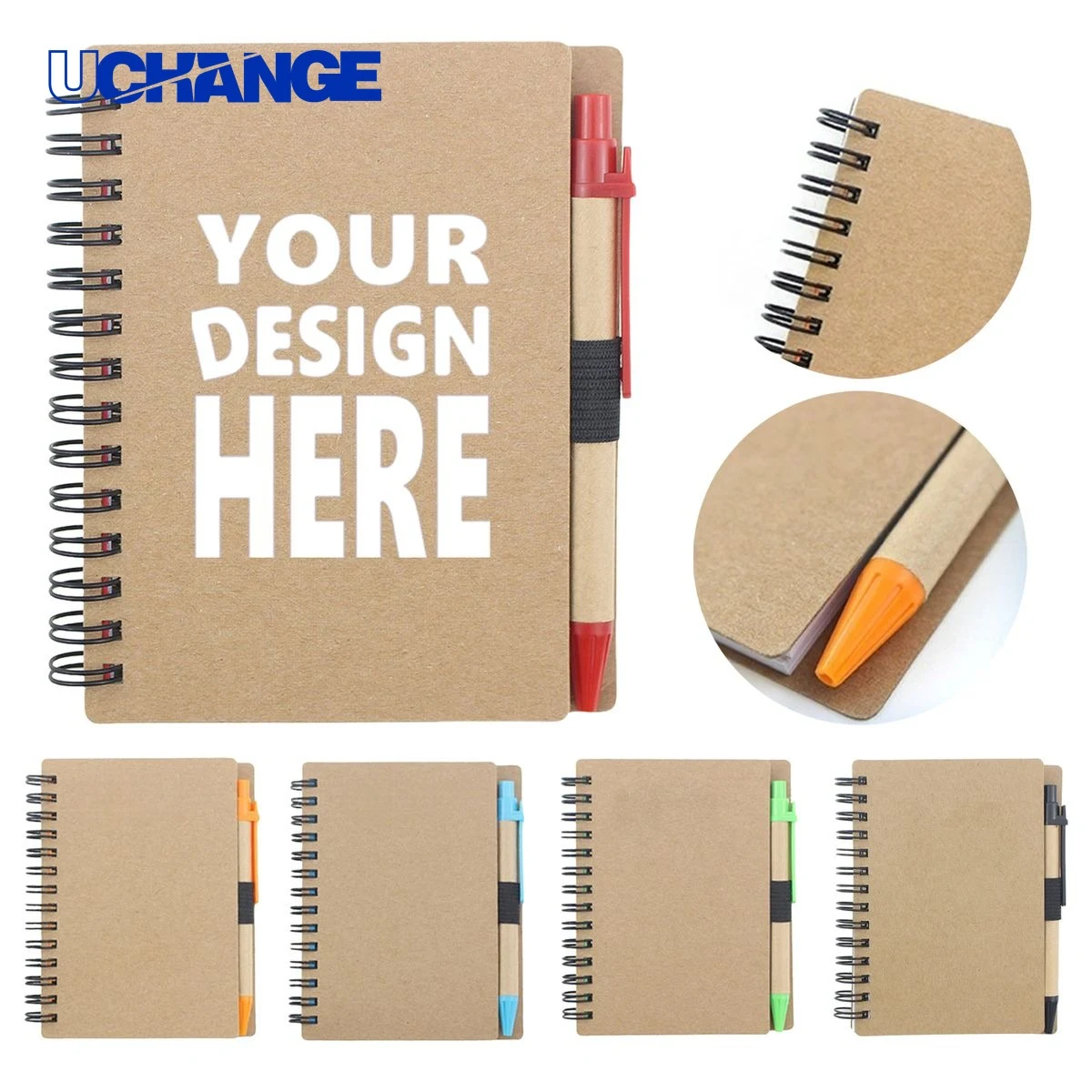 Spiral Journal Notebook with Pen 1