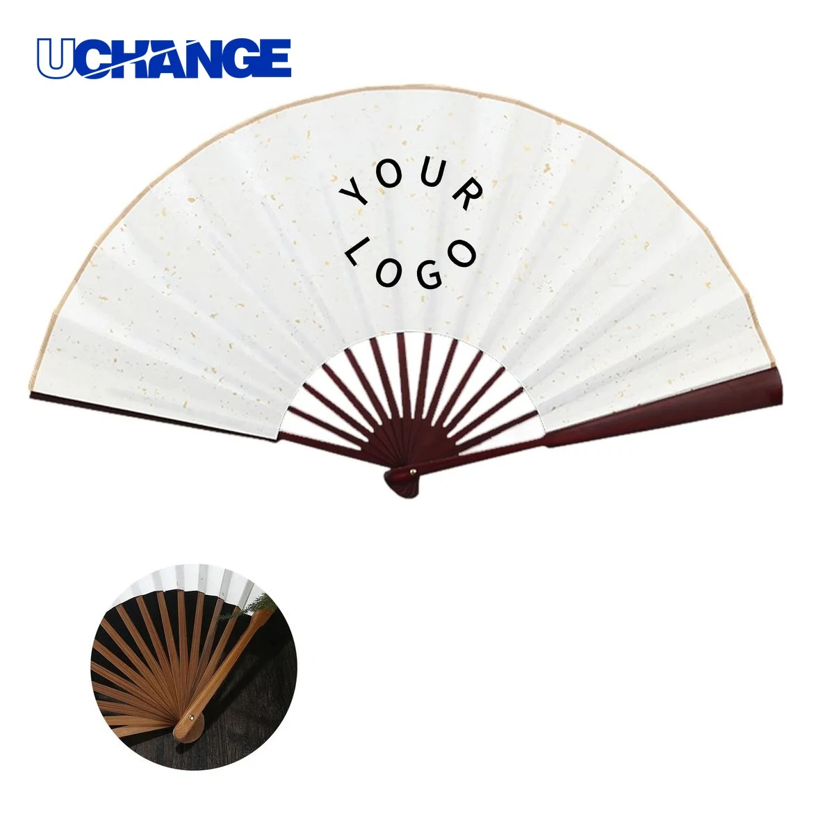 Large Folding Hand Fan for Events 1