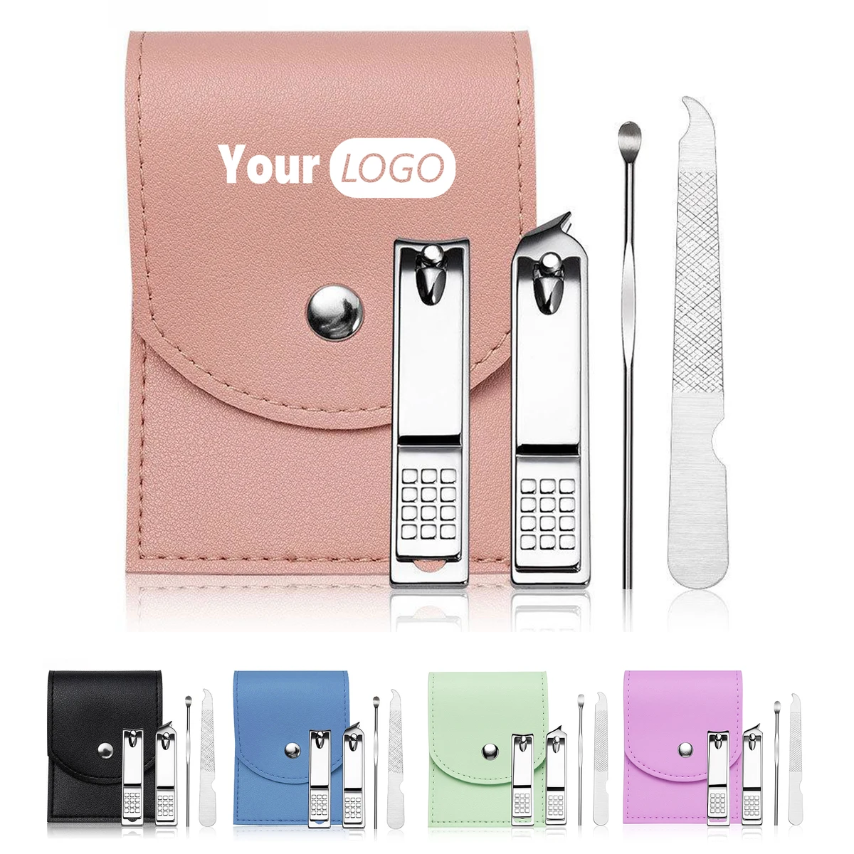 Portable Nail Care Kit With PU Case 1