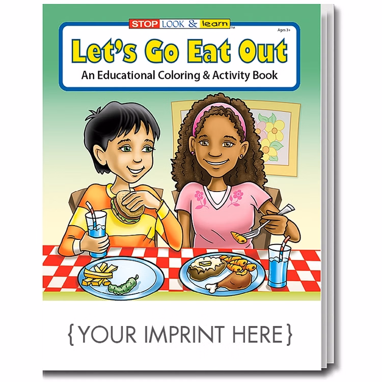 COLORING BOOK - Let's Go Eat Out Coloring & Activity Book
