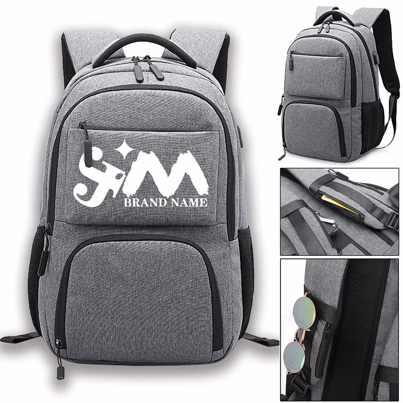 Business Anti Theft Travel Backpack With USB Charging Port