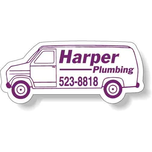 Magnet - Van Shape (4.125x1.875 - Left Facing) - Outdoor Safe 1
