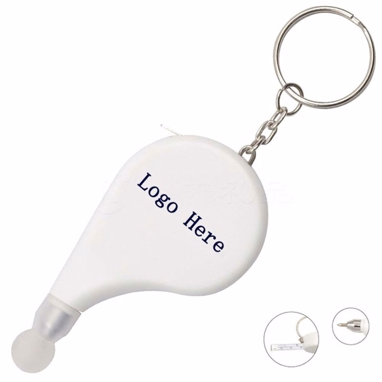 KeyRing Tape Measure With Pen