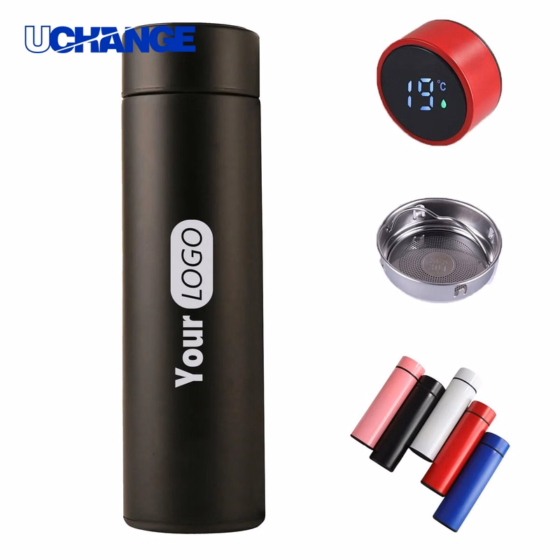 Stainless Steel Water Bottle with LED Temperature Display
