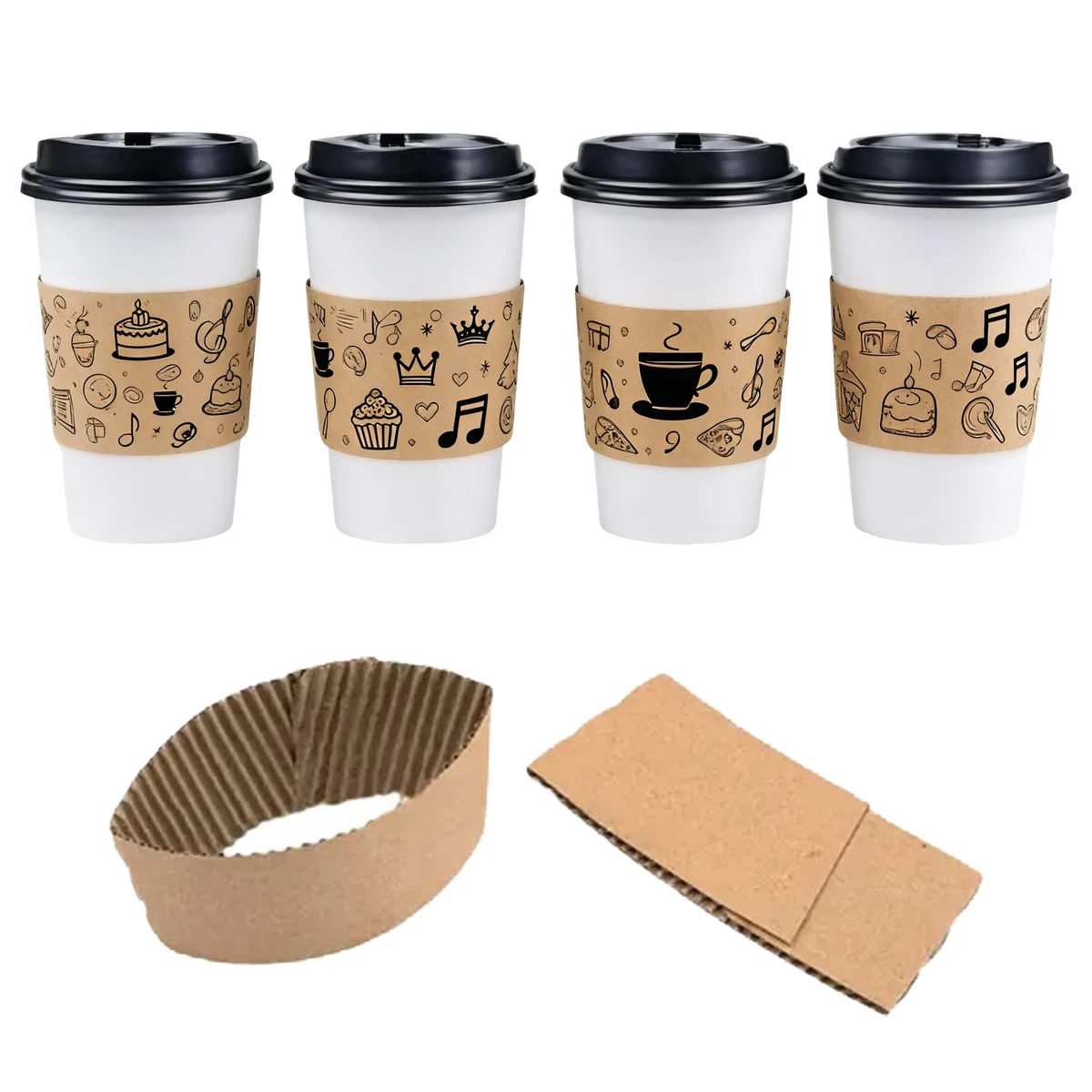 Disposable Anti-Scalding Milk Tea Cup Cover 1