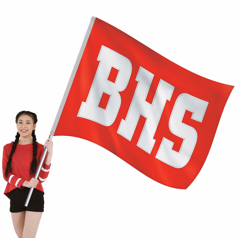 5' x 6' Nylon Three Letter School Spirit Flags