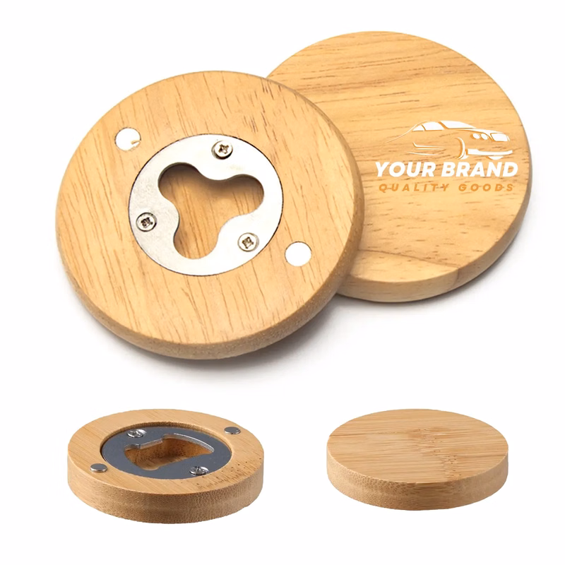 Versatile Convenient Stylish Magnet Bamboo Bottle Opener