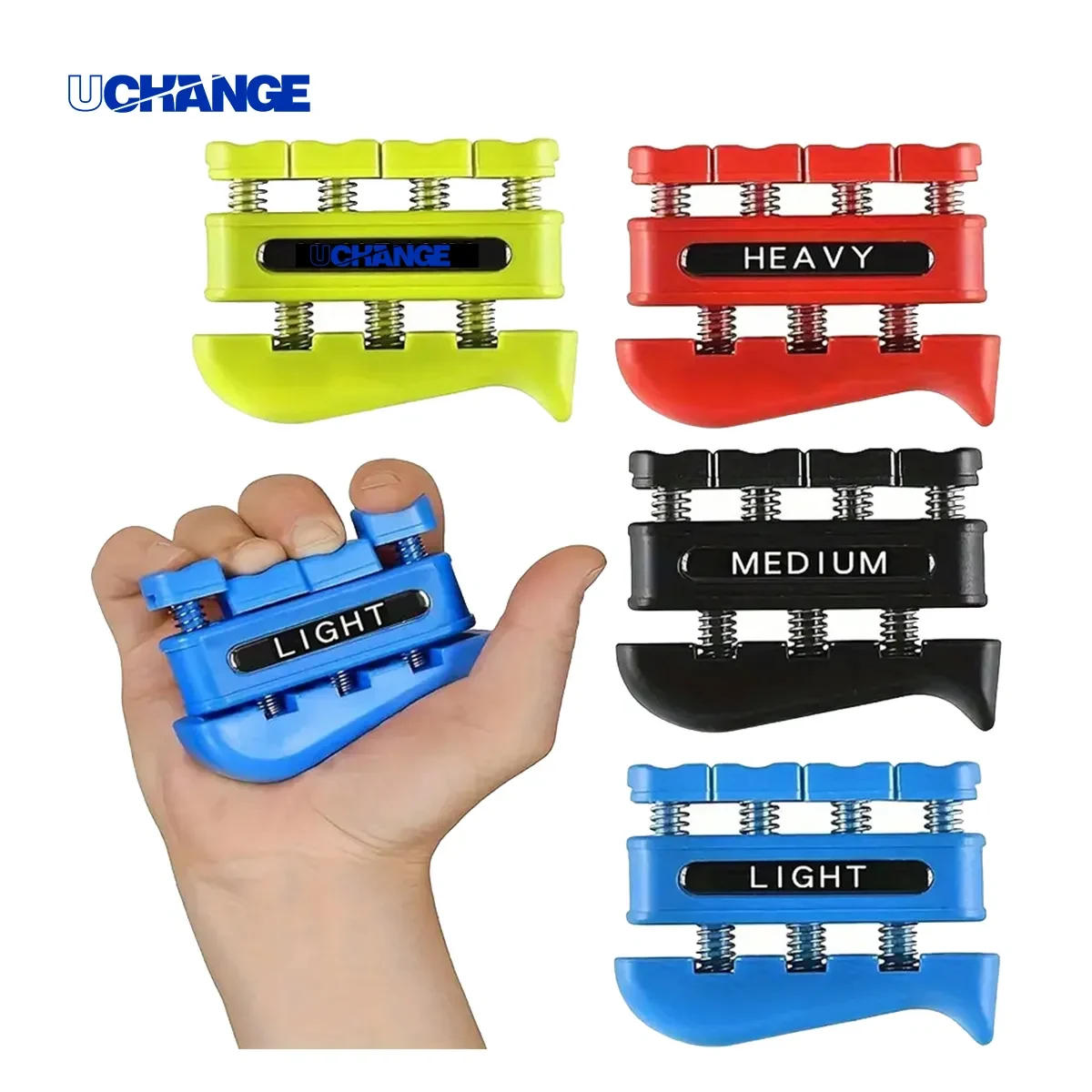 5 Finger Adjustable Hand Grip Exerciser With Springs 1