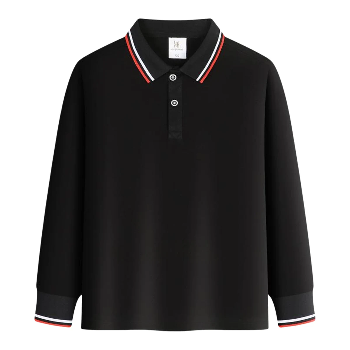 Custom Kids Polo Shirts Long Sleeve T-Shirts for Fall Boys Girls 1