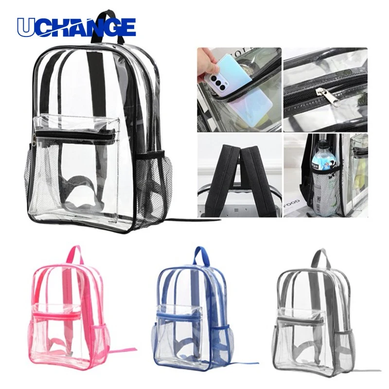 Clear Zipper Backpack for Events 1