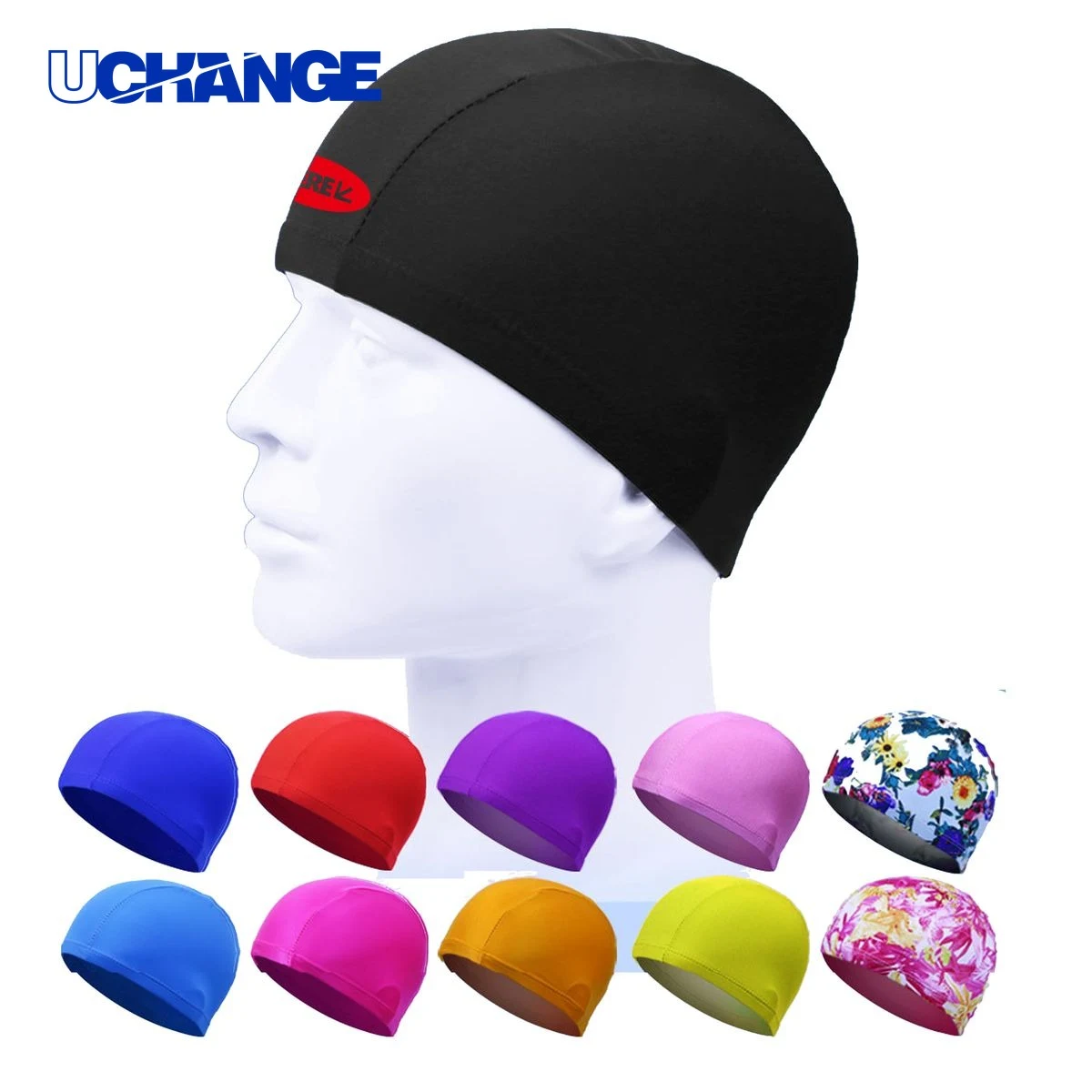Polyester Swim Cap for Long Hair 1