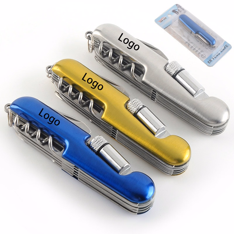 Multi-Function Tool Pocket Knife with Mini Flashlight