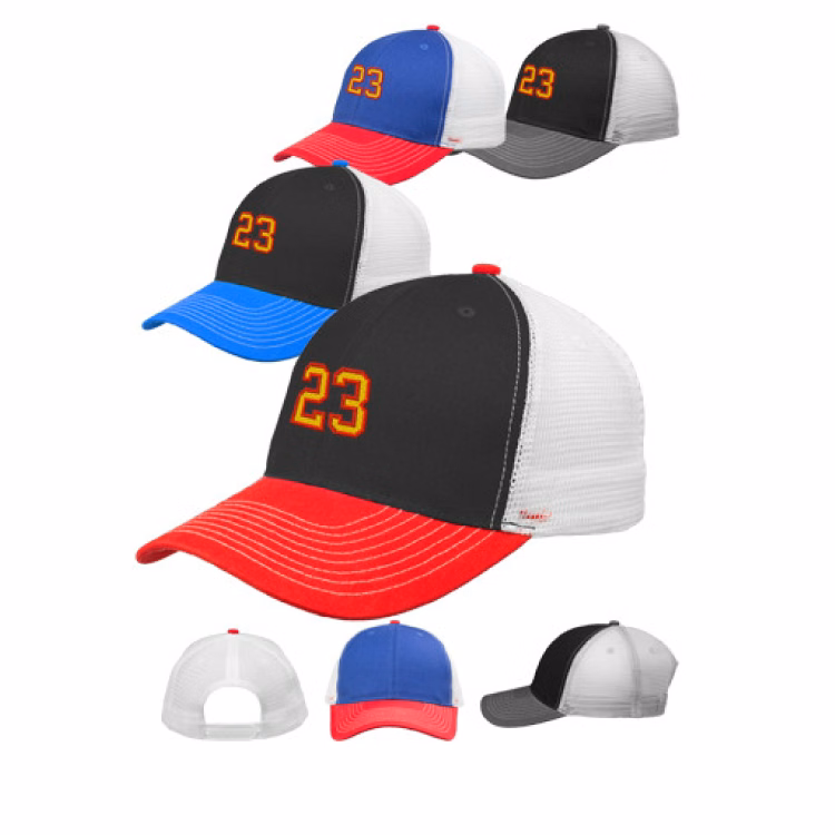Snap Back Tri-Color Baseball Cap