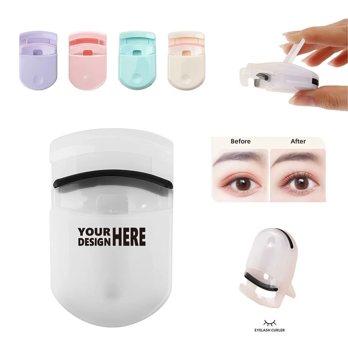 2.3 Inch Travel-Friendly Compact Lash Curler for Purse 1