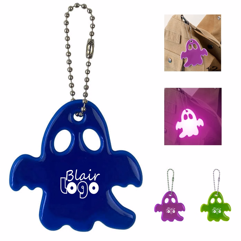 PVC Reflective Ghost Keychain
