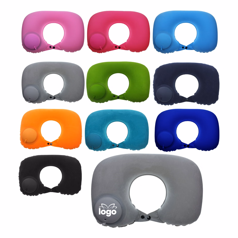 Colored Inflatable U-Shaped Pillow