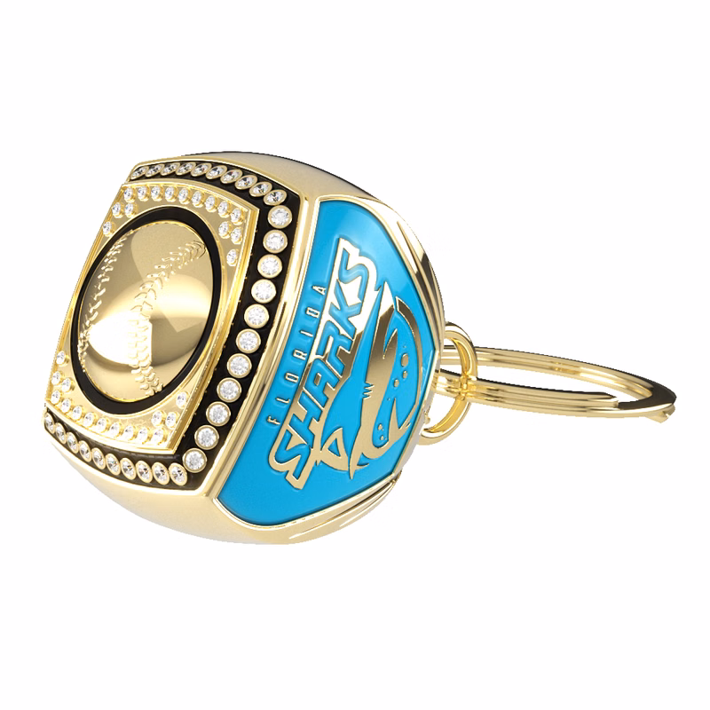 Custom Epic Keychain Ring w/ Stock Top & 2 Custom Sides