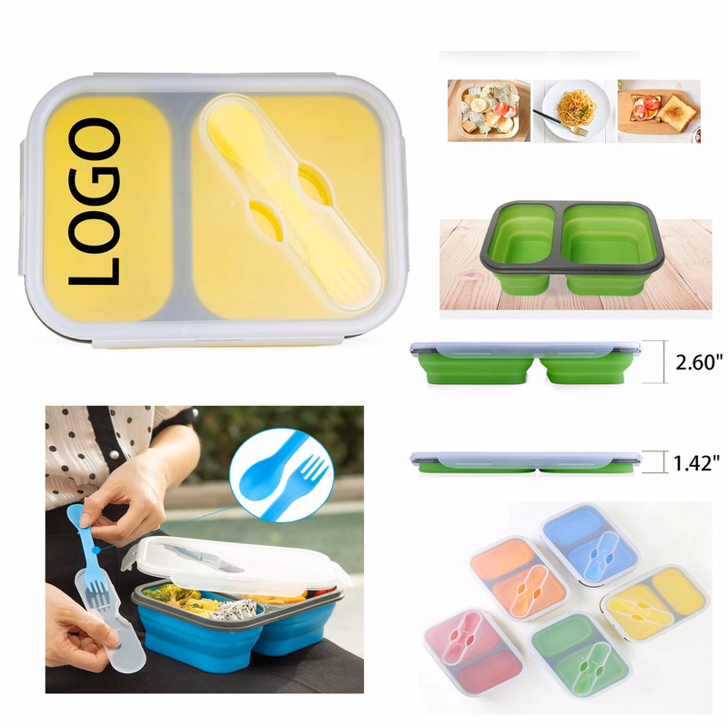 1200ml Silicone Collapsible Lunch Box