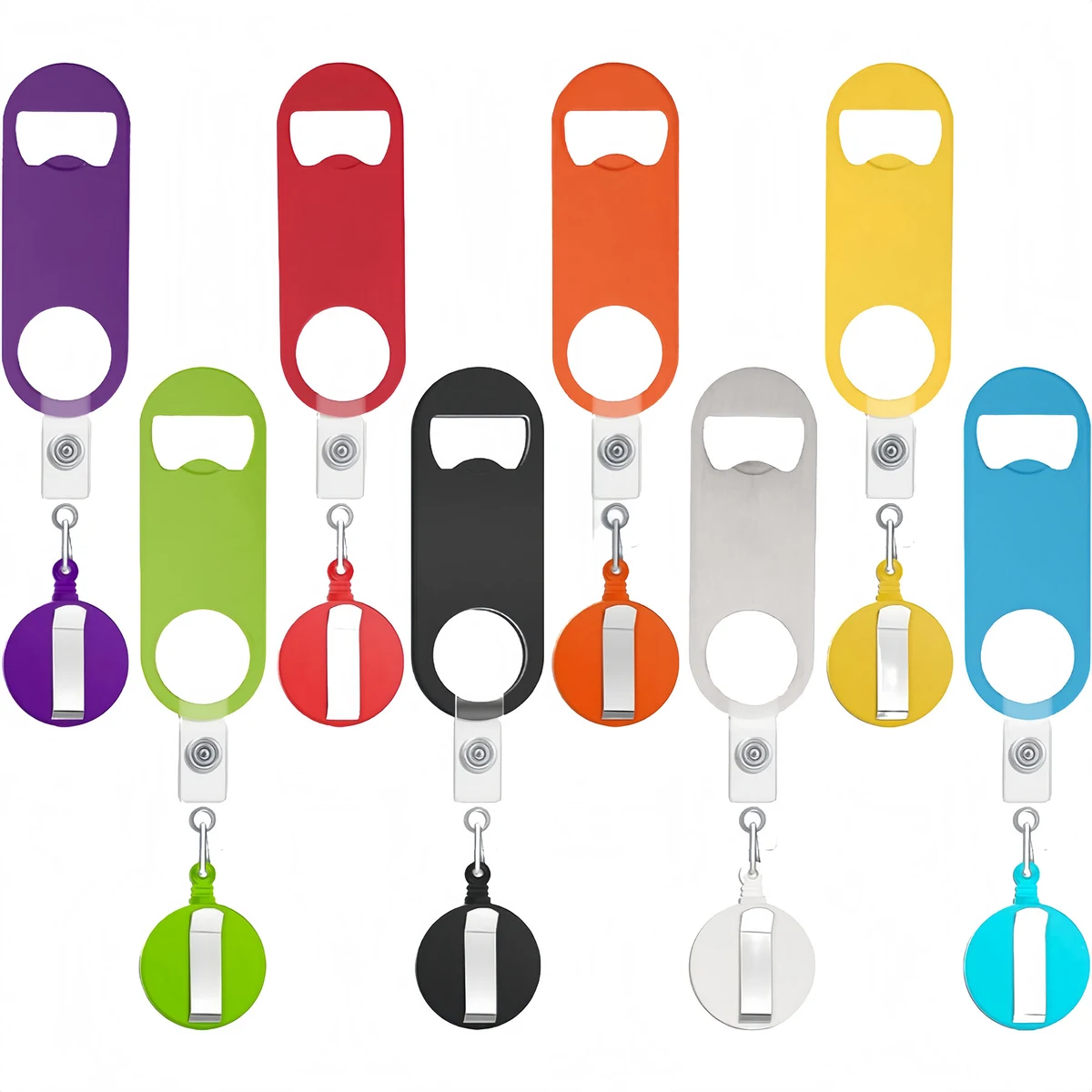 Retractable Flat Beer Bottle Opener With Belt Clip 1