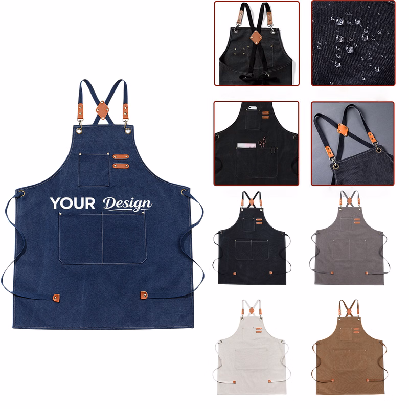 Adult Canvas Cross Cotton Aprons