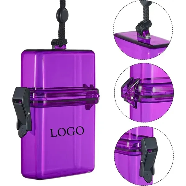 Waterproof Case ID Card Holder for Office, School and Events 1
