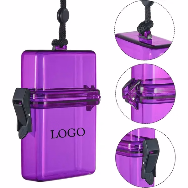 Waterproof Case ID Card Holder for Office, School and Events