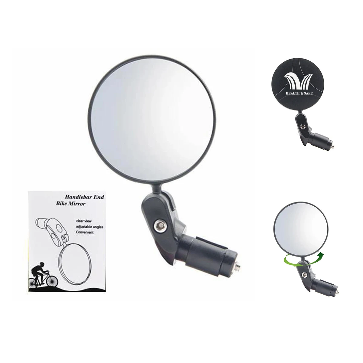 Handlebar Rotatable Bicycle Bike Mirror Rearview Accessories 1