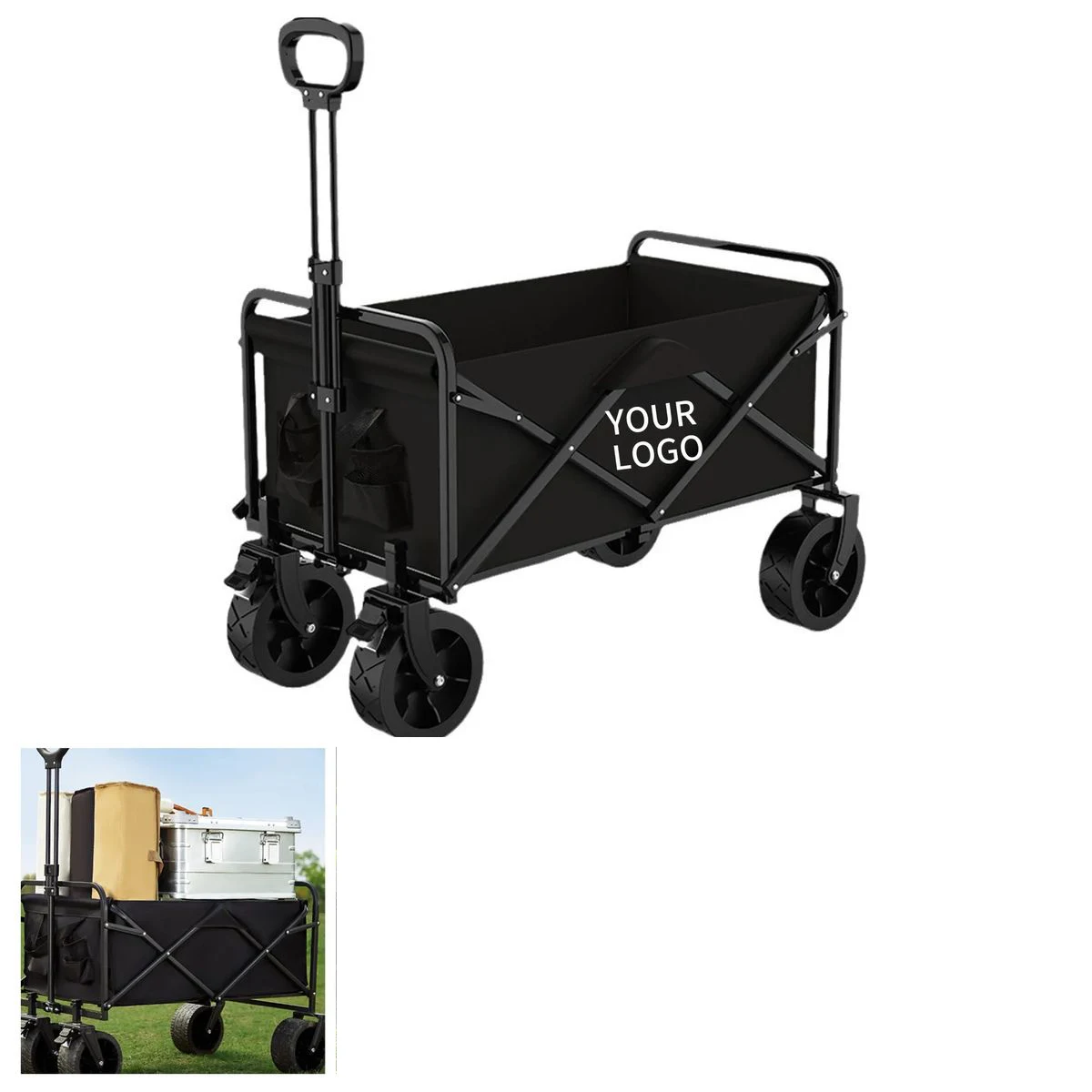 Oxford Fabric Camping Wagon with Collapsible Design 1