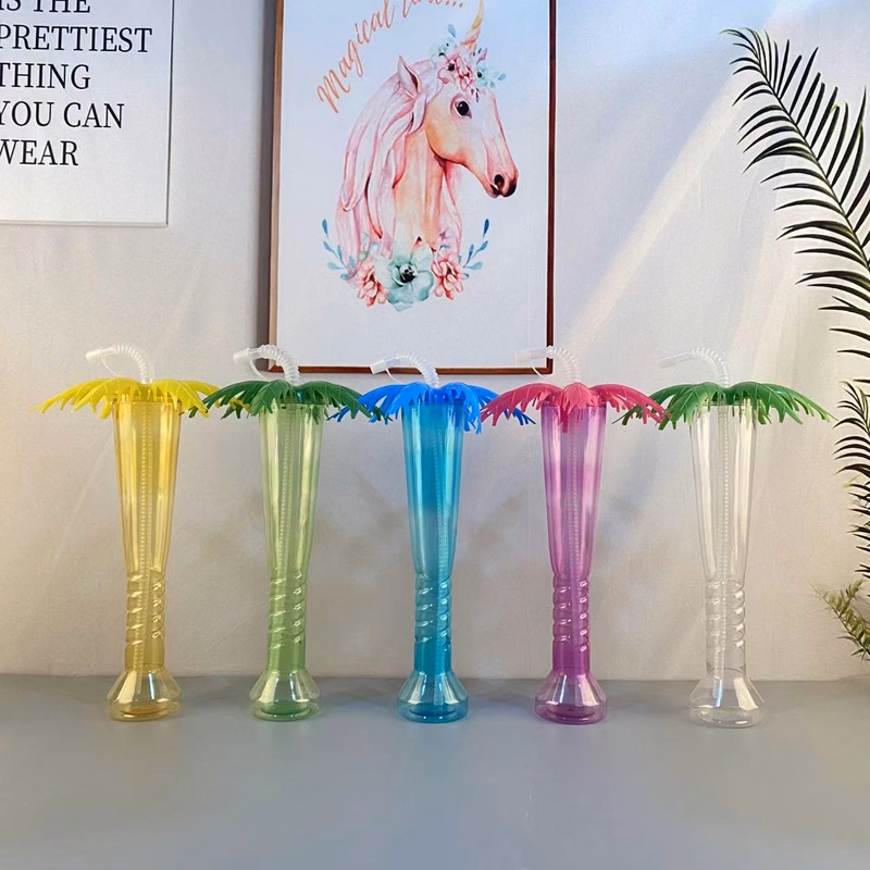 17OZ Tropical Summer Coconut Palm Tree Yard Drinks Cup